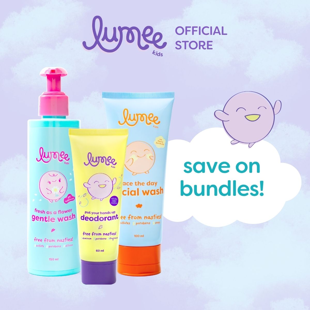 Lumee Kids Put Your Hands Up Cream Deodorant (60ml)